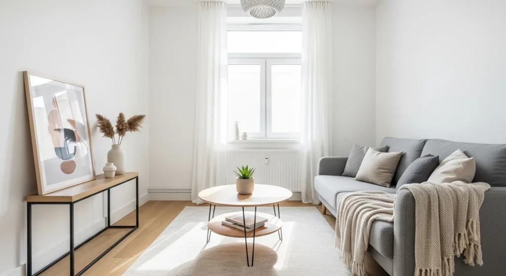 sofa against wall small apartment living room layout ideas
