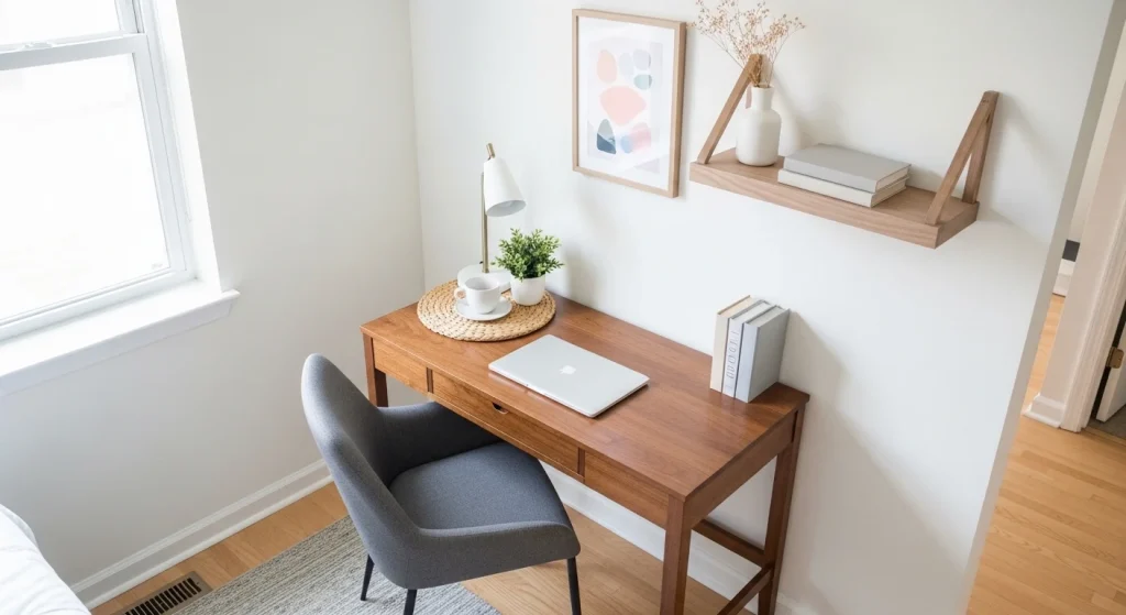 compact desk small apartment workspace ideas