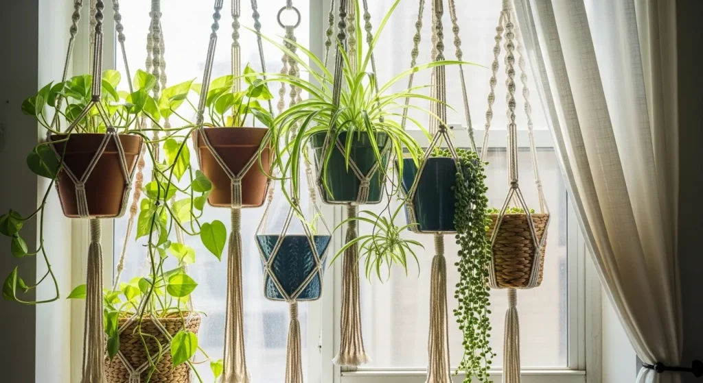 hanging plants small apartment plant decor ideas
