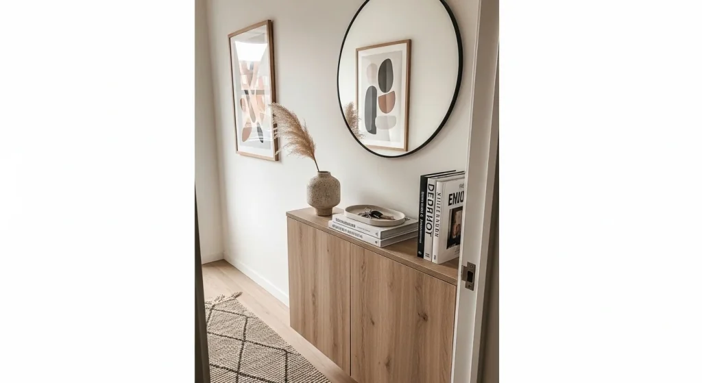 narrow cabinet small apartment entryway ideas