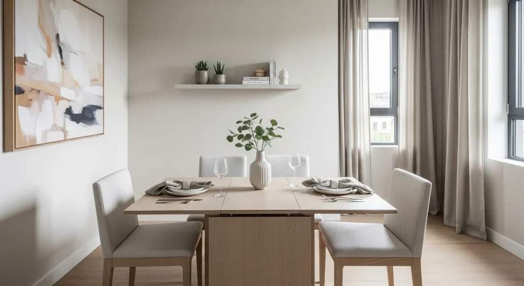 extendable table small apartment dining area ideas