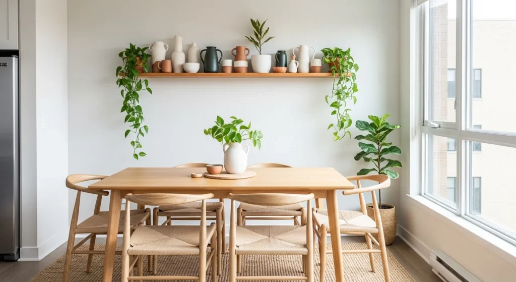 dining shelf small apartment dining area decor ideas