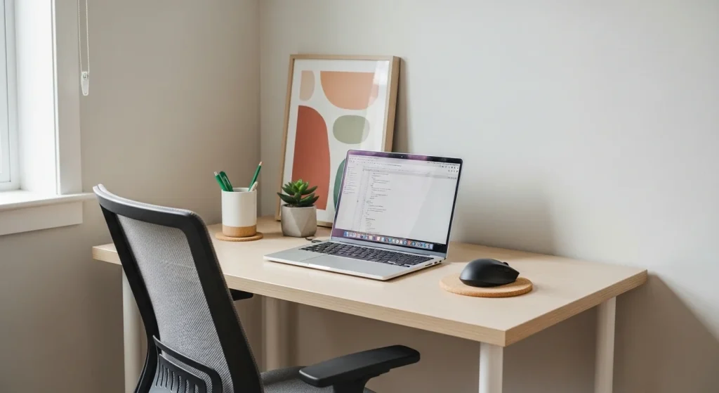 laptop workstation small apartment workspace ideas