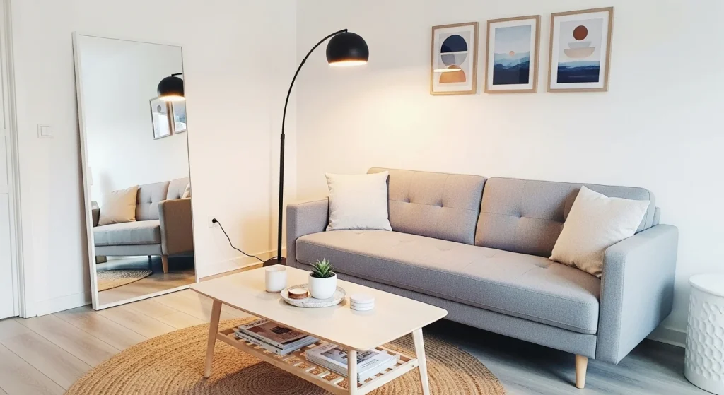 wood furniture boho small apartment decor ideas