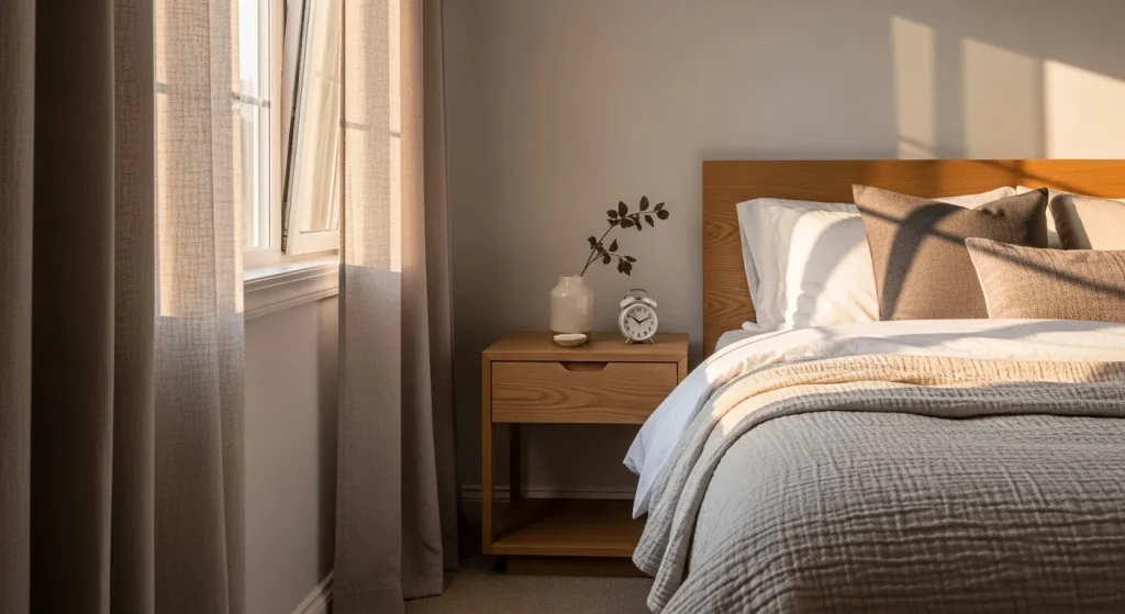 linen curtain bedroom window decor ideas