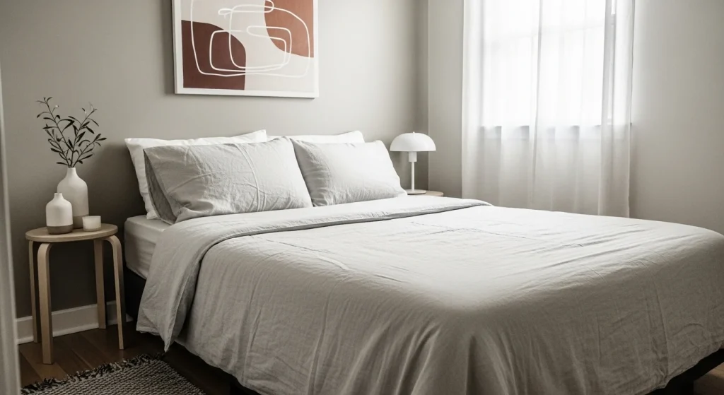 minimal bedroom throw pillow ideas