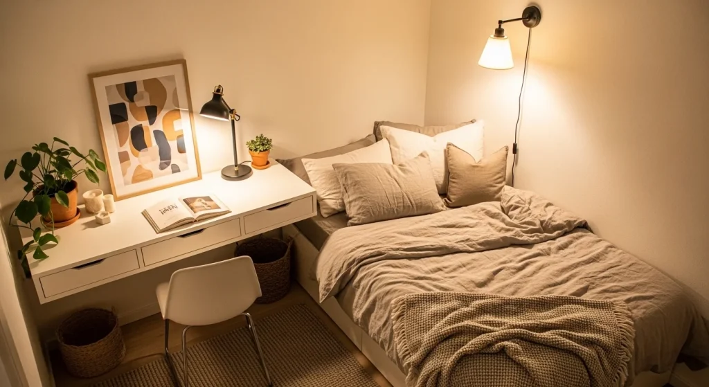  floating desk with drawers small bedroom desk ideas

