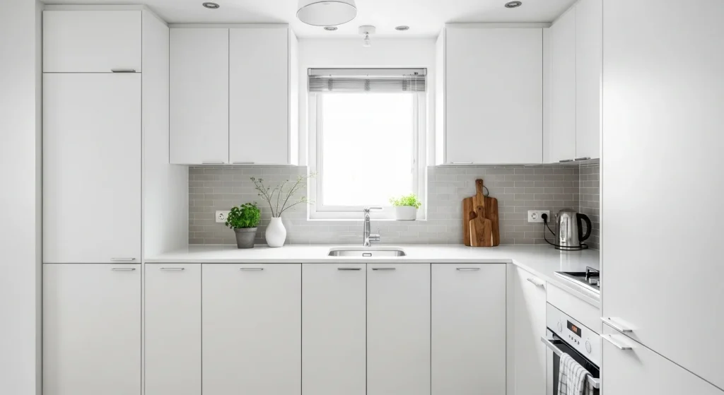 backsplash small apartment kitchen decor ideas