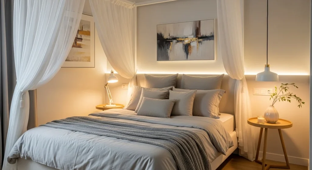 glass bedside lighting ideas