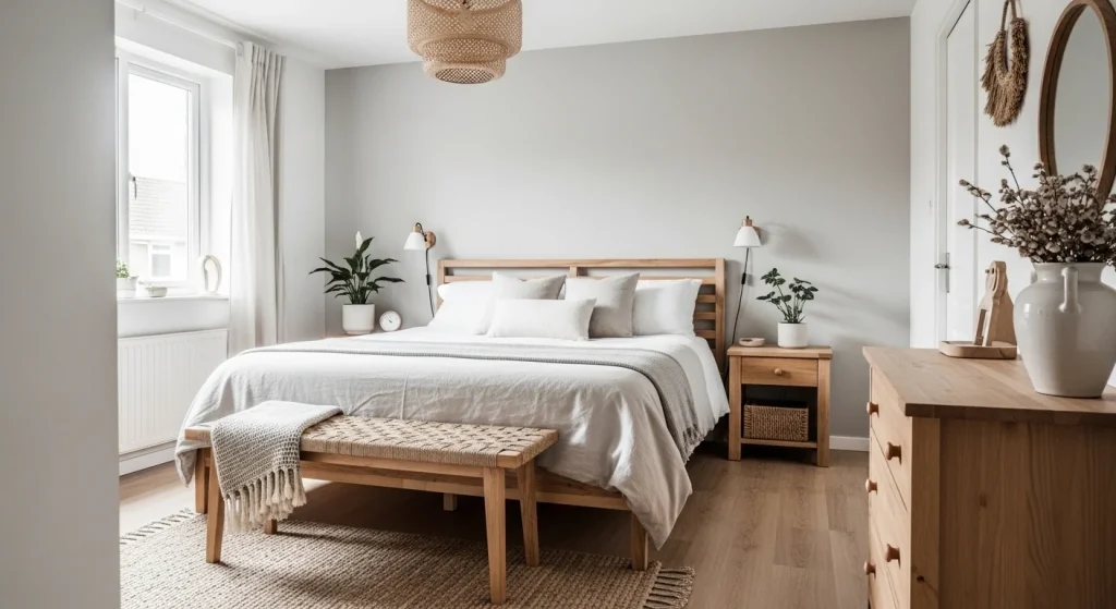 light wood bedroom bench ideas