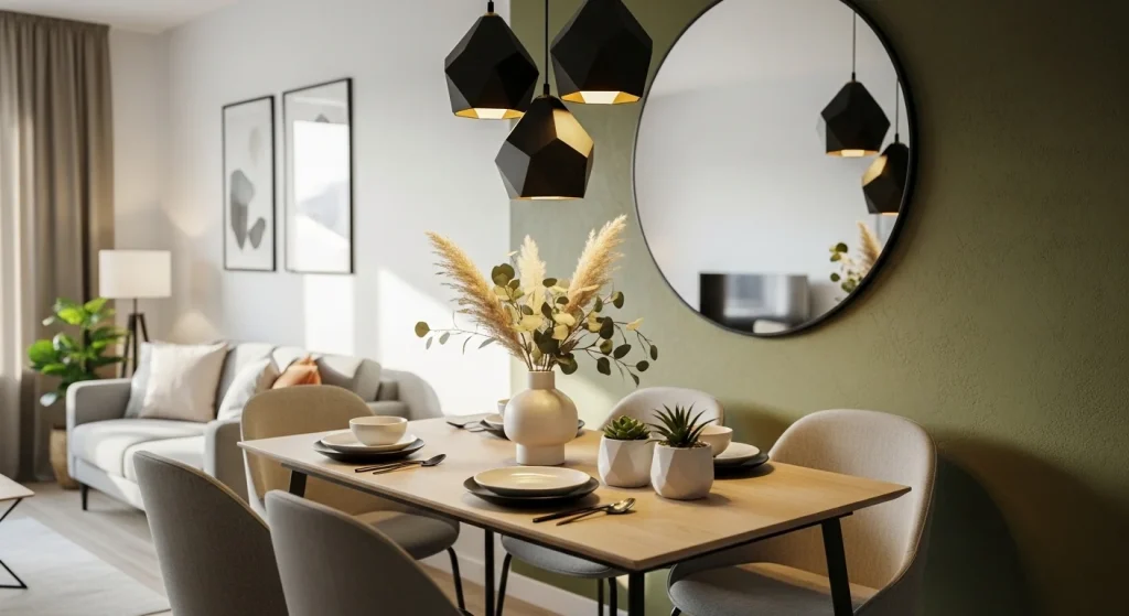 dining area modern small apartment decor ideas