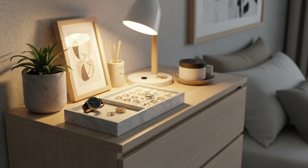 jewelry tray bedroom dresser decor ideas