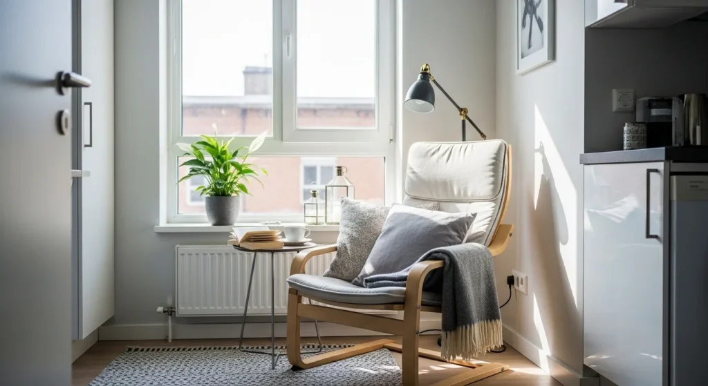 window seating small apartment living room ideas