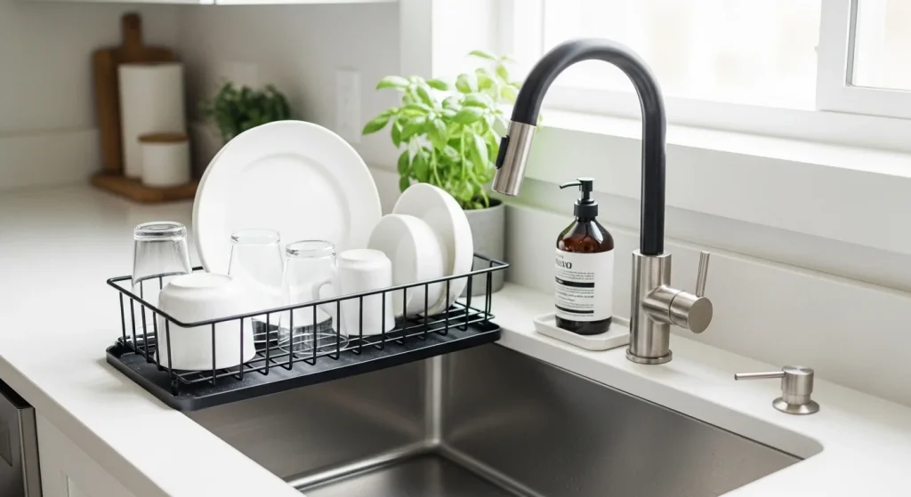 dish drying rack small apartment kitchen organization ideas