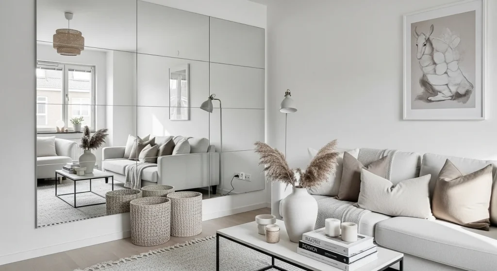 mirror decor modern small apartment decor ideas