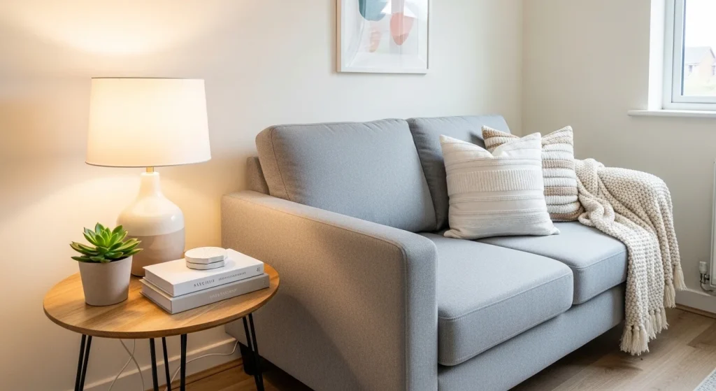 side table small apartment living room decor ideas
