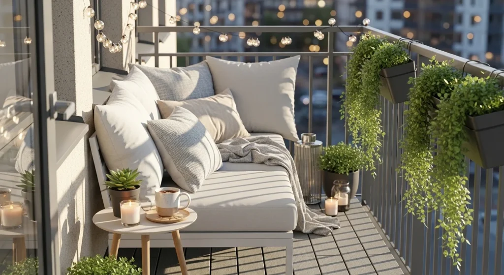 balcony daybed small apartment balcony seating ideas