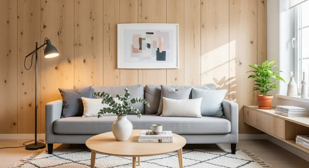 scandinavian wall panel small apartment wall panel ideas