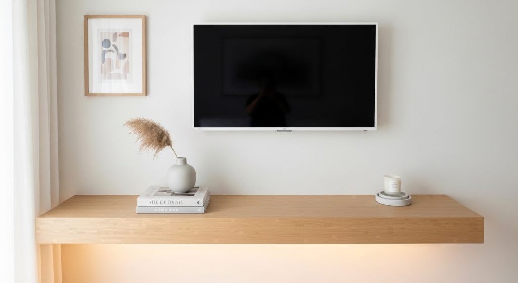 console decor small apartment TV wall ideas