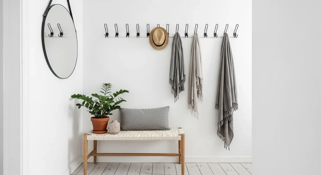scandinavian entryway small apartment decor ideas