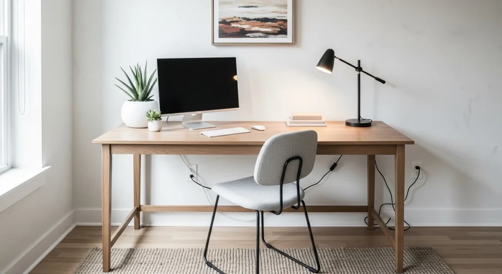 workspace modern small apartment decor ideas