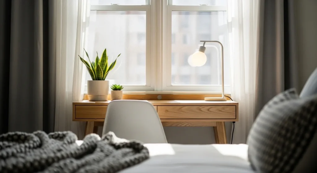 window desk bedroom window decor ideas
