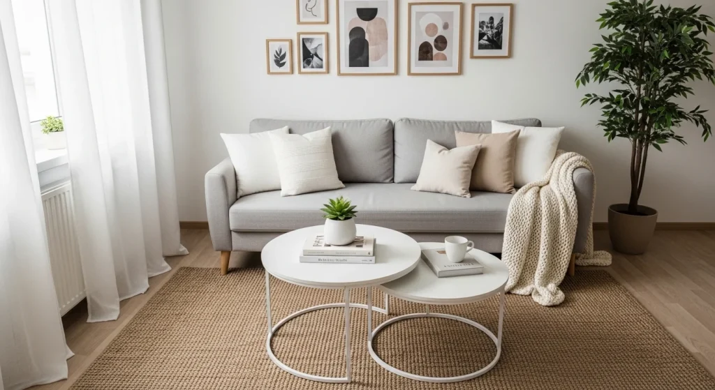 round nesting coffee tables small apartment coffee table ideas