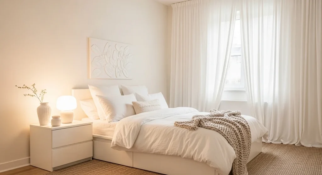 warm white bedroom color ideas
