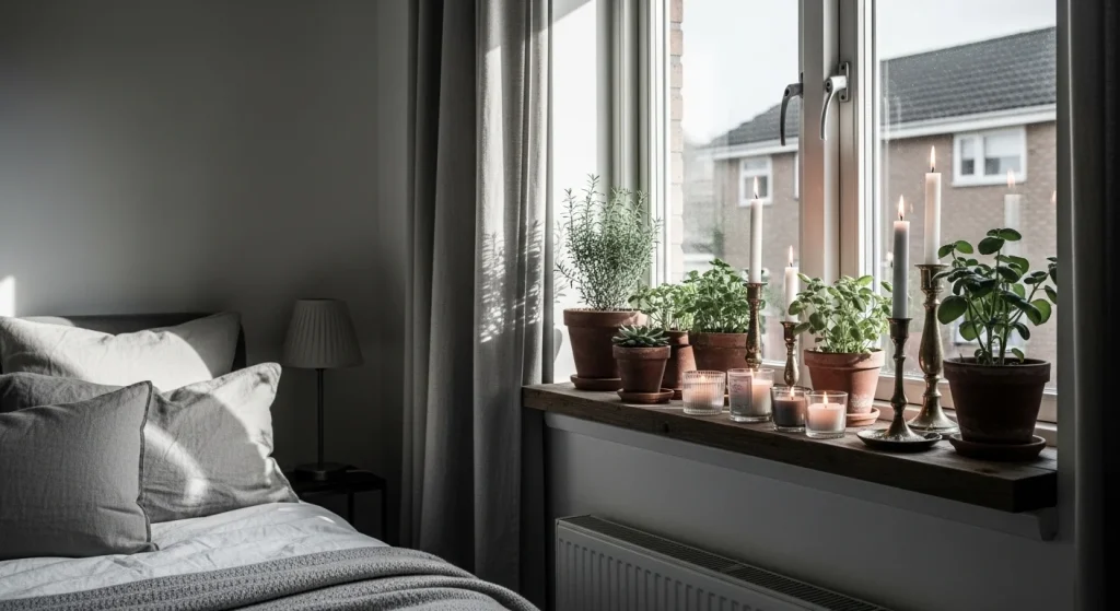 window shelf bedroom window decor ideas
