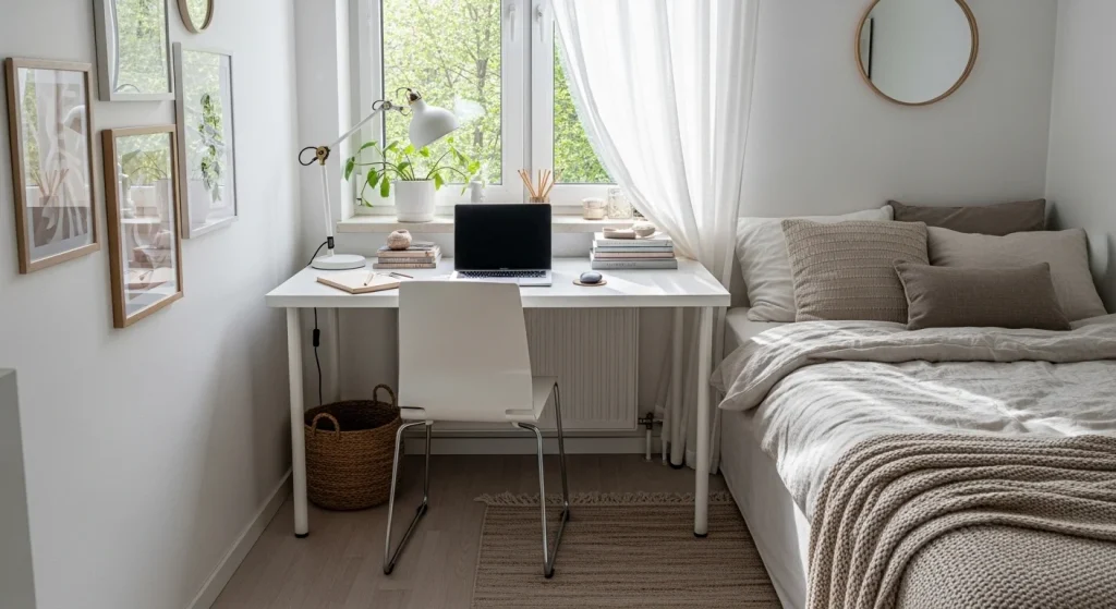 window small bedroom desk ideas
