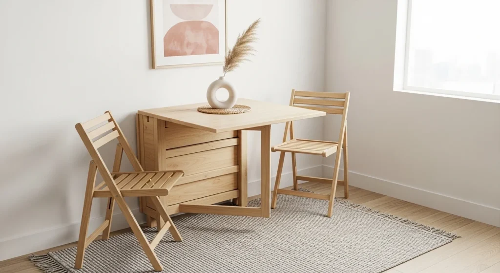 foldable table small apartment dining area ideas