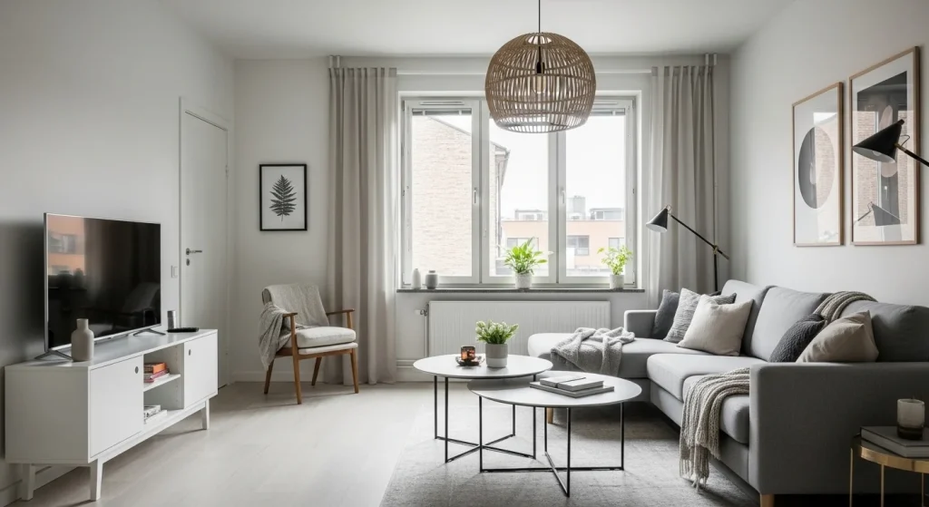 minimal furniture scandinavian small apartment decor ideas