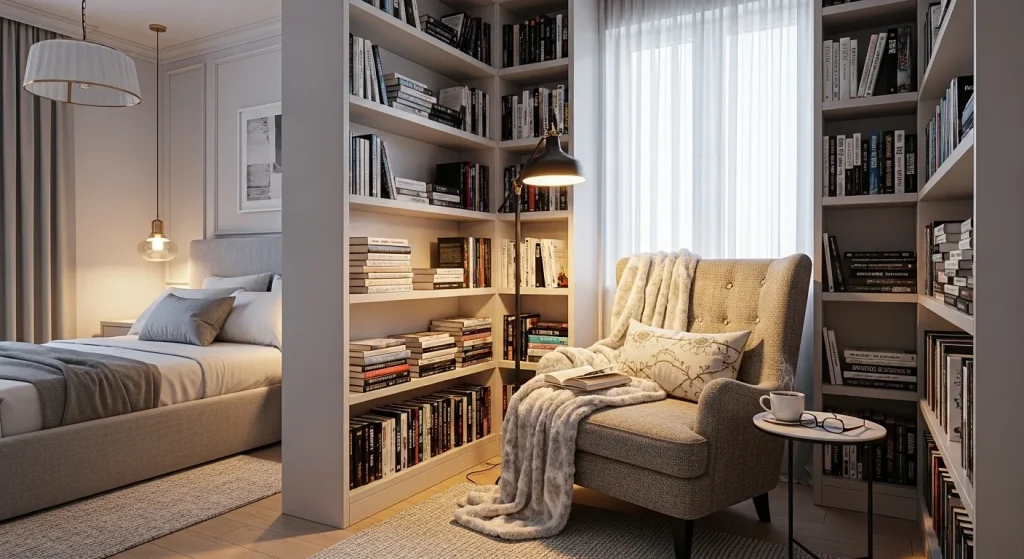 book lover small bedroom reading nook