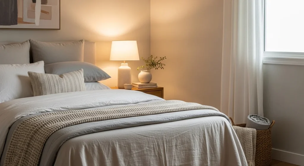 bedroom lighting cozy small apartment decor ideas