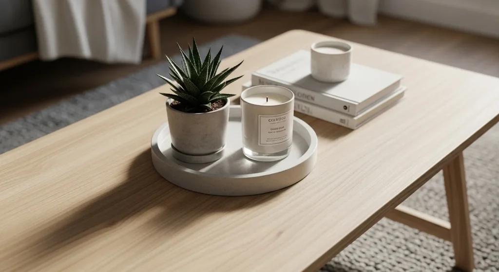 minimal decor small apartment coffee table ideas