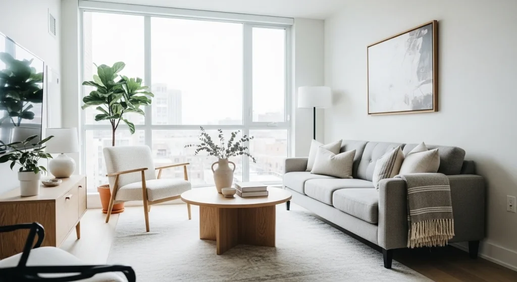 bright living room modern small apartment living room ideas