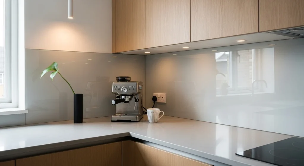 Minimal kitchen countertop for small space