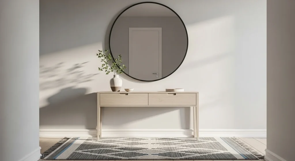 hallway mirror small apartment hallway decor ideas