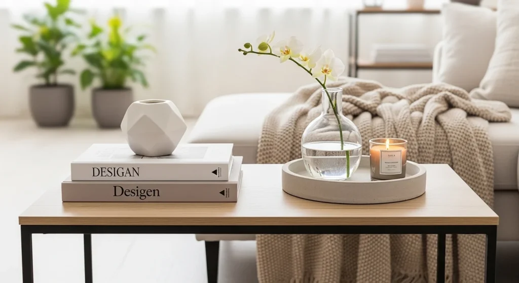 geometric decor modern small apartment decor ideas