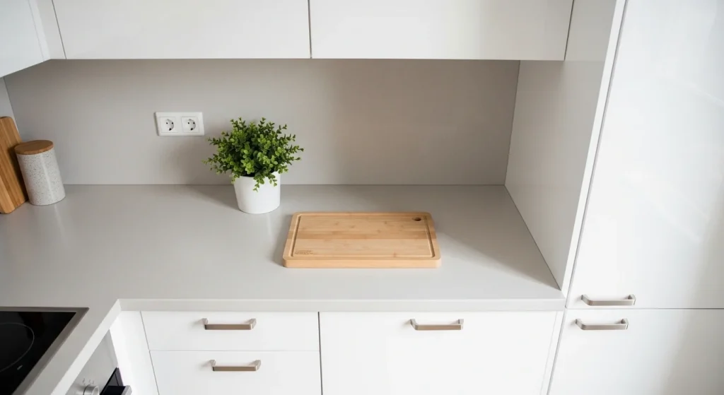 minimal countertop small apartment kitchen ideas