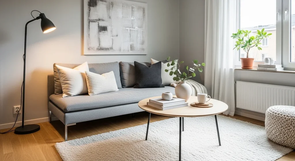 earthy colors boho small apartment decor ideas
