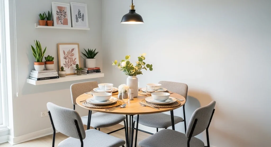 dining chairs small apartment dining area decor ideas
