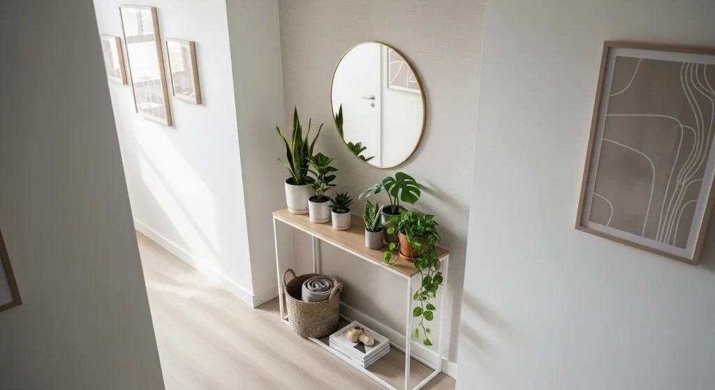 hallway plant decor small apartment hallway decor ideas