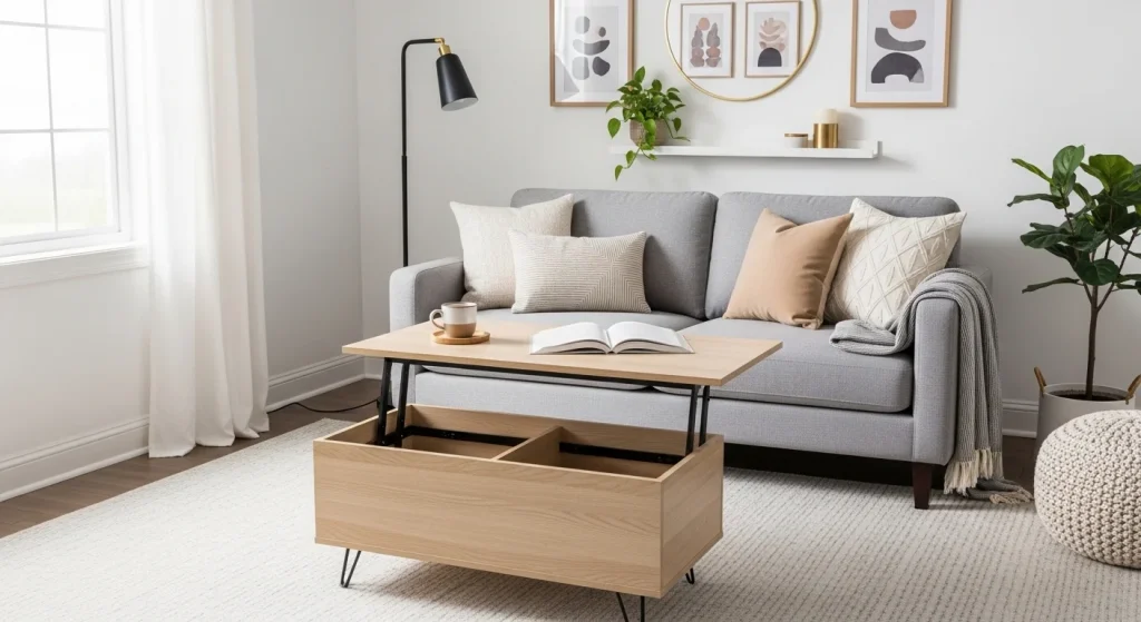 lift top coffee table small apartment coffee table ideas