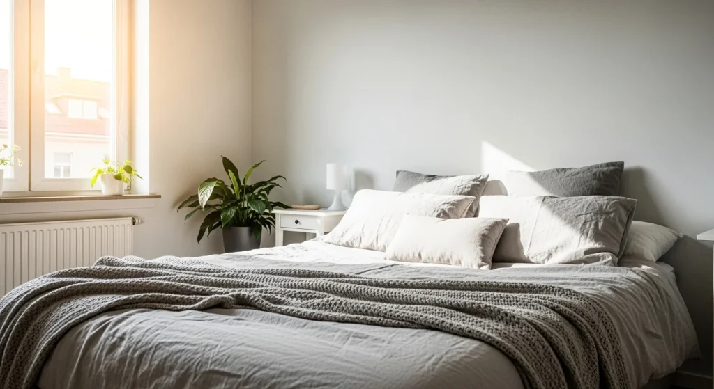 linen bedroom throw pillow ideas