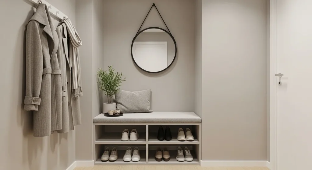 entryway bench small apartment entryway ideas