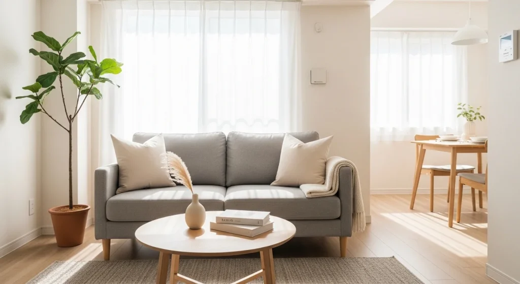 open layout minimalist small apartment decor ideas