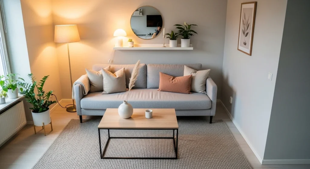rug styling small apartment living room decor ideas