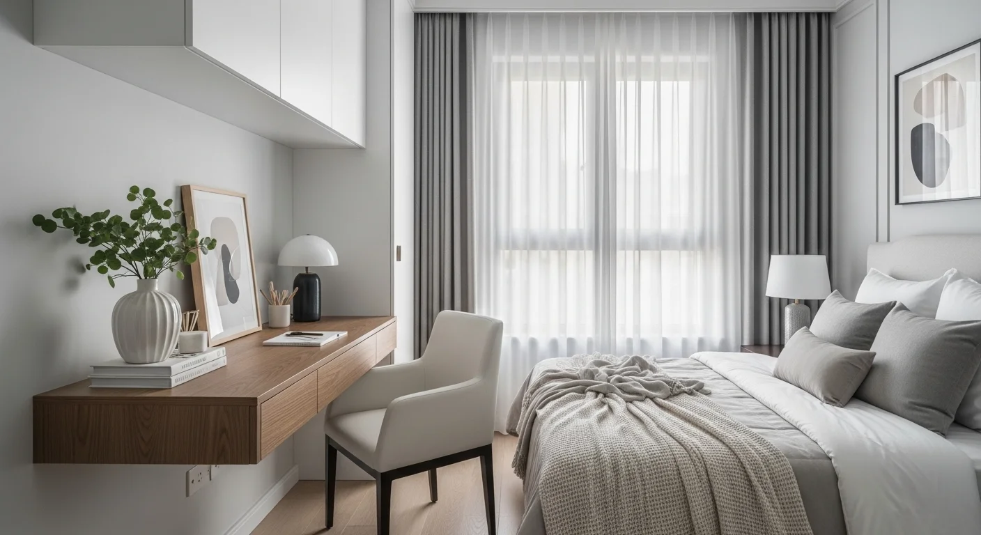 small bedroom desk ideas for apartment workspace