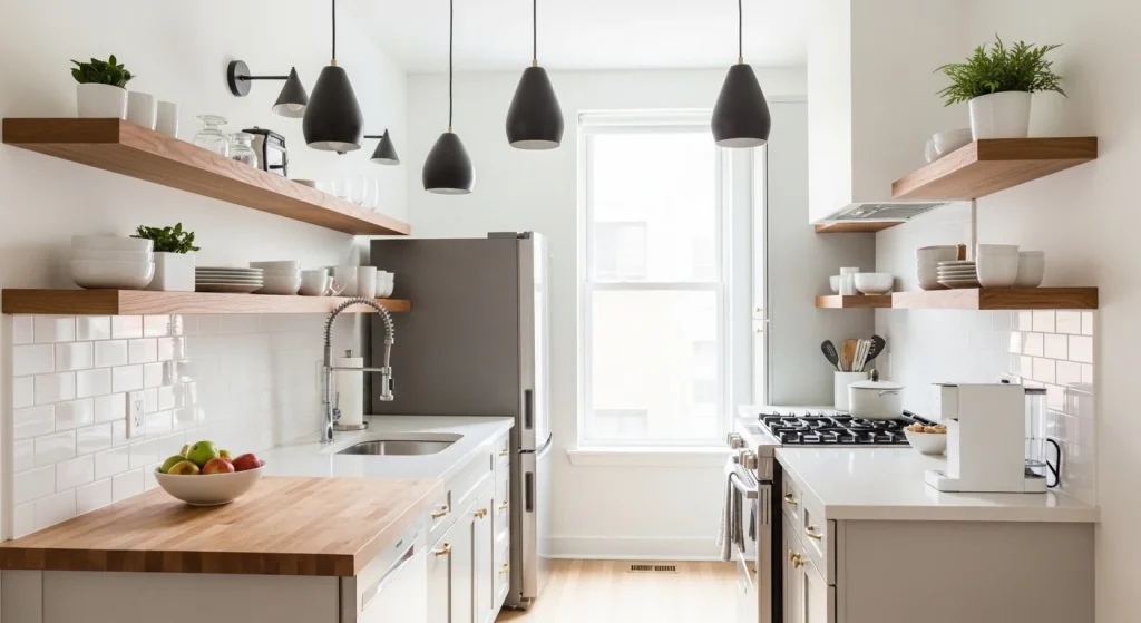 small apartment kitchen decor ideas bright modern kitchen